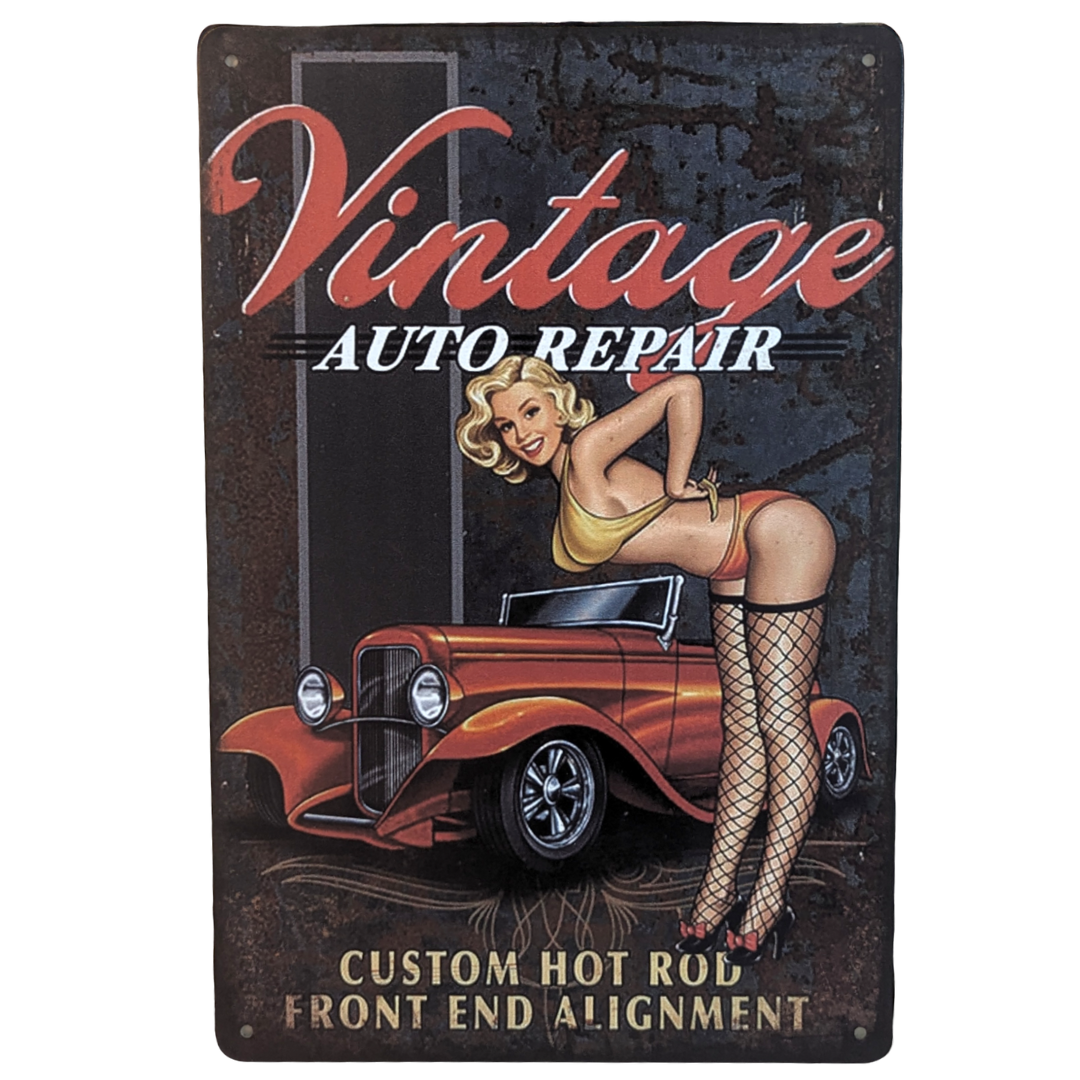 Vintage Auto Repair Tin Poster (40cm x 30cm)