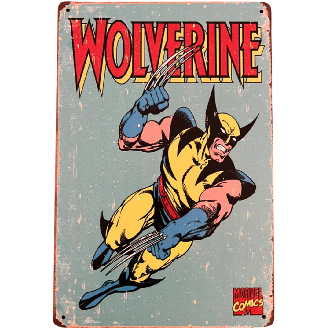 Wolverine Retro Tin Poster(30x40cm)