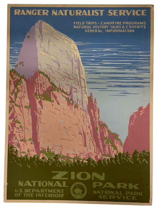 Zion National Park Tin Poster (30cm x 40cm)
